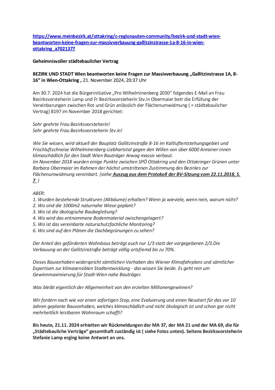Pro Wilhelminenberg
